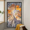 Autumn Birch Trees-11CT Stamped Cross Stitch 40*75cm/15.75*29.53in(Big Size)