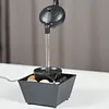 Floating Teapot Fountain Decoration, Fountain Decoration USB 5V Battery Power Supply Desktop Waterfall Decoration With LED Light Stone, Suitable for Living Room Home Office Desktop Small Fountain to Attract Wealth and Flowing Water Ornaments