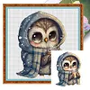 (Multi-Style) Flower Bird Owl - 18CT Stamped Cross Stitch 20*20cm/7.87*7.87in