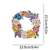 DIY Special Shaped Drills Diamond Painting Flower Wreath Kit