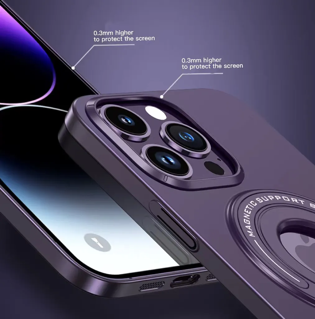 Suitable for iPhone 13/14 Series Magnetic Invisible Bracket Phone Case