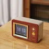 Retro Lyrics Bluetooth Speaker Desktop Clock Calendar Ornaments Intelligent Floating Dynamic Lyrics Wireless Bluetooth Speaker