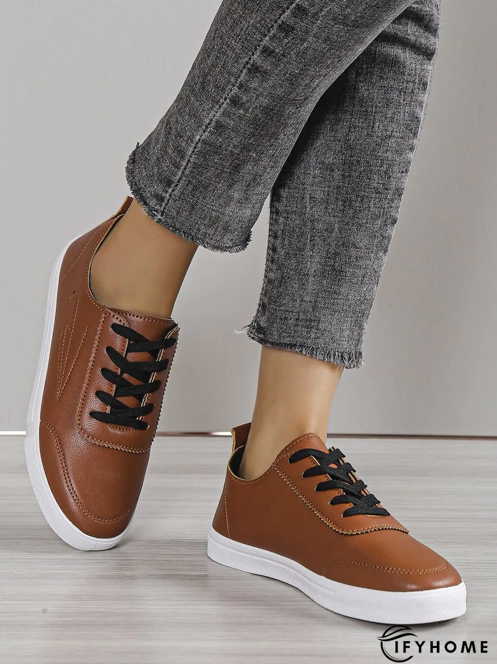 Women's Lace-up Front Flat Shoes | IFYHOME