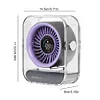 Desk Fan LED Display Portable Table Desktop Air Circulator Fan Quiet Small Fan