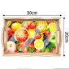DIY Diamond Painting Wooden Tray Food Tray with Handle Living Room Decoration Donut Wooden Tray Kit