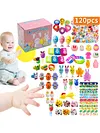 100/120 Pcs Basket Stuffers Fillers Prefilled Easter Eggs for Kids Girls Boys