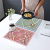 2pcs Diamond Art Painting Mandala Placemats Heat Resistant Non-Slip Place Mat Kit