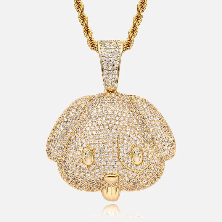 Iced Little Piggy Pendants Hip Hop Bling Bling Necklaces For Men