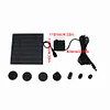 1.2W Solar Water Fountain Pump 180L/H with 6 Nozzles for Water Feature Outdoor