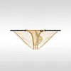 Men's Low-Rise Ultra-Thin Ice Silk Transparent U-Shaped Pouch Sexy Briefs