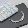 800Pcs 4/6/8/10mm Glass Beads for Jewelry Making Crystal Faceted Jewelry Beads with Holes for Bracelets Necklace Pendants Making Supplies