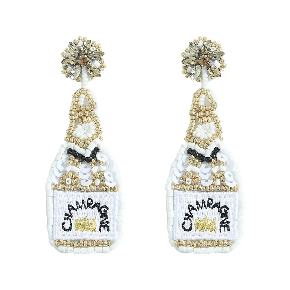 Dvacaman Bohemian Cute Fashion Animal Parrot Bird Drop Earrings Women Shiny Rhinestone Fringed Statement Tassel Earrings Jewelry