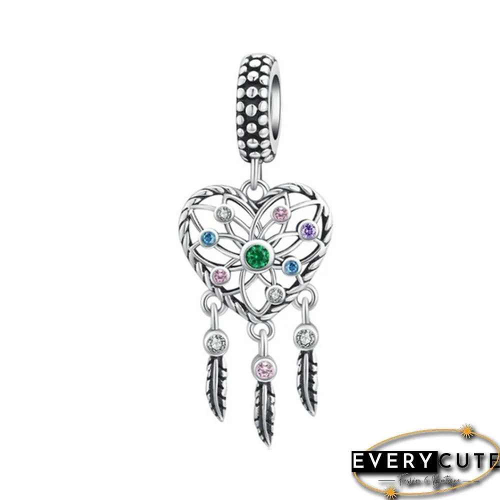NEW Fashion Jewelry Making 925 Sterling Silver Rainbow bicycle unicorn Butterfly Arrow Heart Pendants for Necklace European charms Silver beads for bracelet DIY Christmas