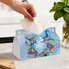 DIY Diamond Painting Creative Design Leather Handmade Tissue Holder Rhinestones Decorative Tissue Box Craft Kits