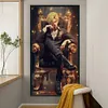 (Multi Style)One Piece-Full Embroidery 3 Strands 11CT Stamped Cross Stitch-40*70CM-Large Size