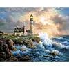 Seaside Lighthouse - Paint by Numbers Acrylic Painting - 50*40cm