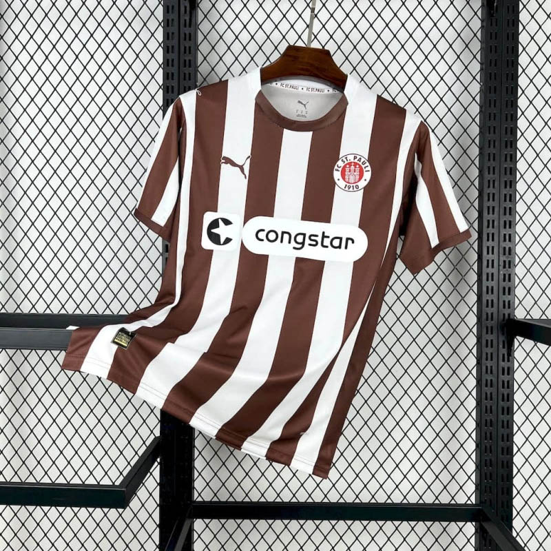2025-2026 St Pauli Home Football Shirt 1:1 Thai Quality Maxi Kit