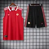 2025/2026 Manchester United Pre-Match Training Red Vest+Shorts Football1:1 Thai Quality