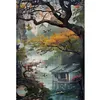 Late Autumn In Jiangnan-11CT Stamped Cross Stitch 50*70cm/19.69*27.56in(Big Size)