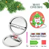 DIY Double Sided Special Shape Diamond Painting Compact Mirror Kit(Christmas Animal)