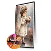 >SALE<5D DIY Full Square Drill Diamond Painting Girl Kit Home Decor Art 20x30cm