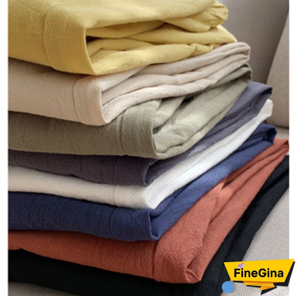 Casual Style Cotton Linen Pants Women Spring Summer New Elastic Waist Solid Basic Retro Loose Women's Harem Pants Trousers