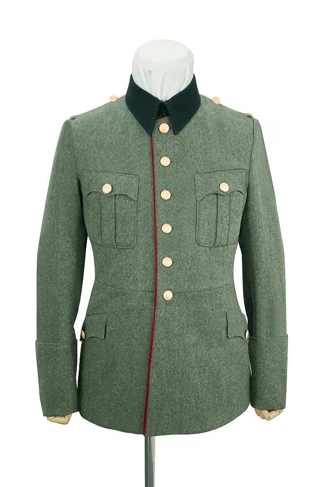   Wehrmacht German M1928 General Officer Wool Piped Service Tunic Jacket II German-Uniform