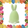 Flocked Easter Decorations Bunny Honeycomb Ornament DIY Table Centerpiece Set Ornaments for Spring Home Holiday