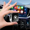 2 in 1 Wireless CarPlay Android Auto Adapter Plug & Play for Factory Wired Cars