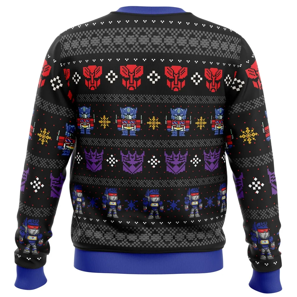 Xmas in Disguise Transformers Ugly Christmas Sweatshirt