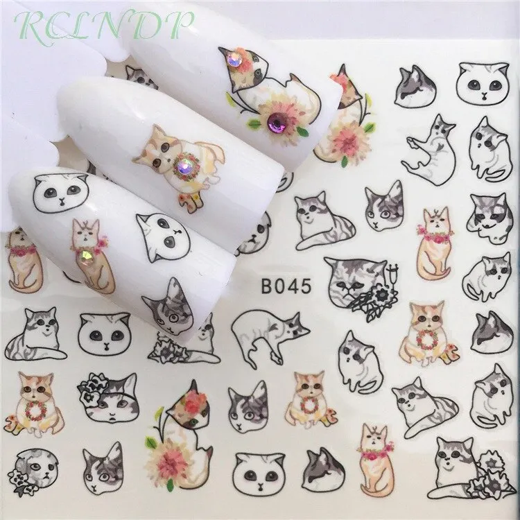Nail sticker art decoration slider skull head Water Transfer decals manicure lacquer Accessories polish foil