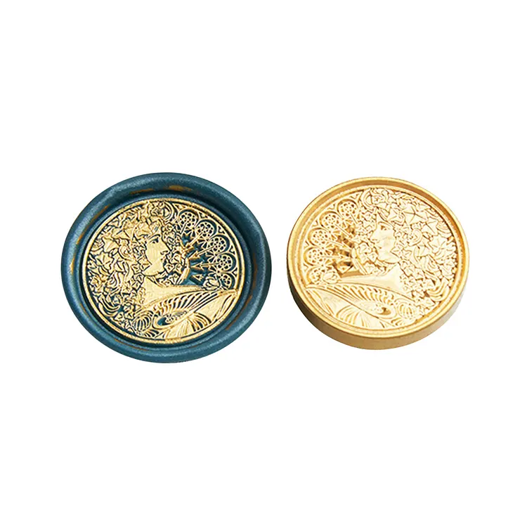 Diy Fire Lacquer Round Sealing Wax Stamp Head gbfke