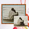Seaside Couple - 14CT Counted Cross Stitch 22*19cm/8.66*7.48in(Brand)