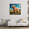 Highland Cow-11CT Stamped Cross Stitch 40*40cm