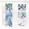 (US Local)Santa Claus A5 Size Diamond Painting Notebook Set with 4Pcs Bookmark Gift