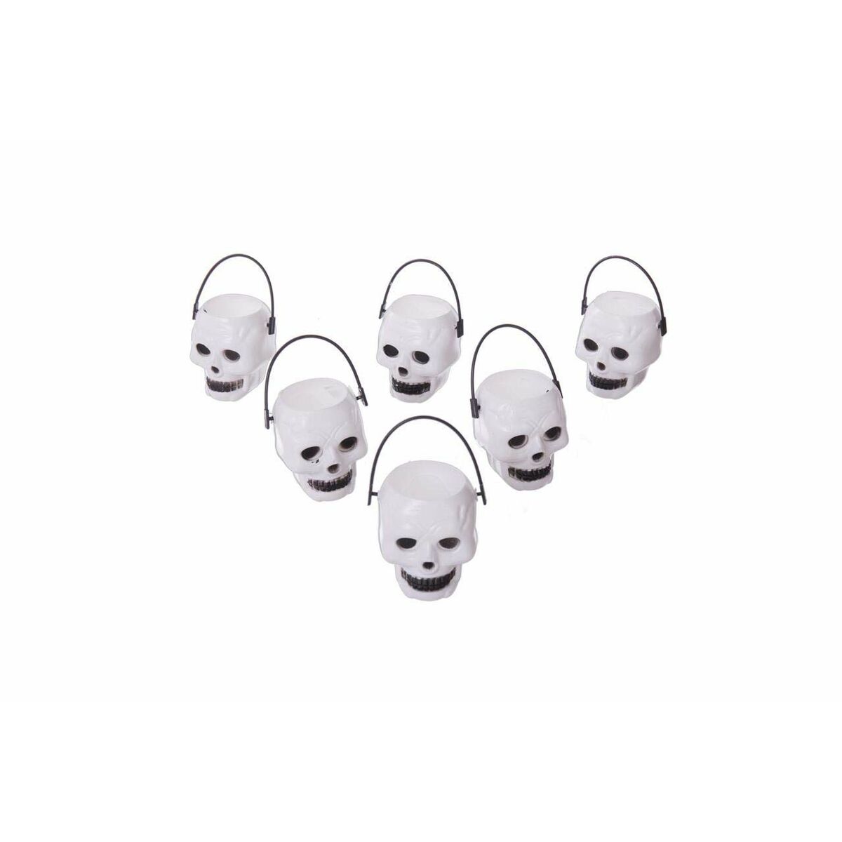 Halloween Decorations My Other Me Mini Skulls (6 uds) (6 x 5 x 5 cm)