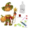 Halloween-Vogelscheuche aus Acryl (Kopf sch&uuml;tteln) &ndash; 5D-Bastelornament zum Selbermachen