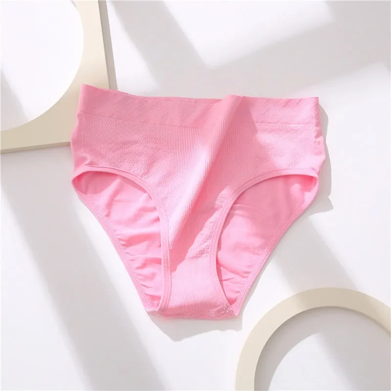 FINETOO Mid-Rise Seamless Underwear Women M-2XL Plus Size Panties 1/2Pcs Soft Ladies Briefs Underpants Female Lingerie 10 Colors