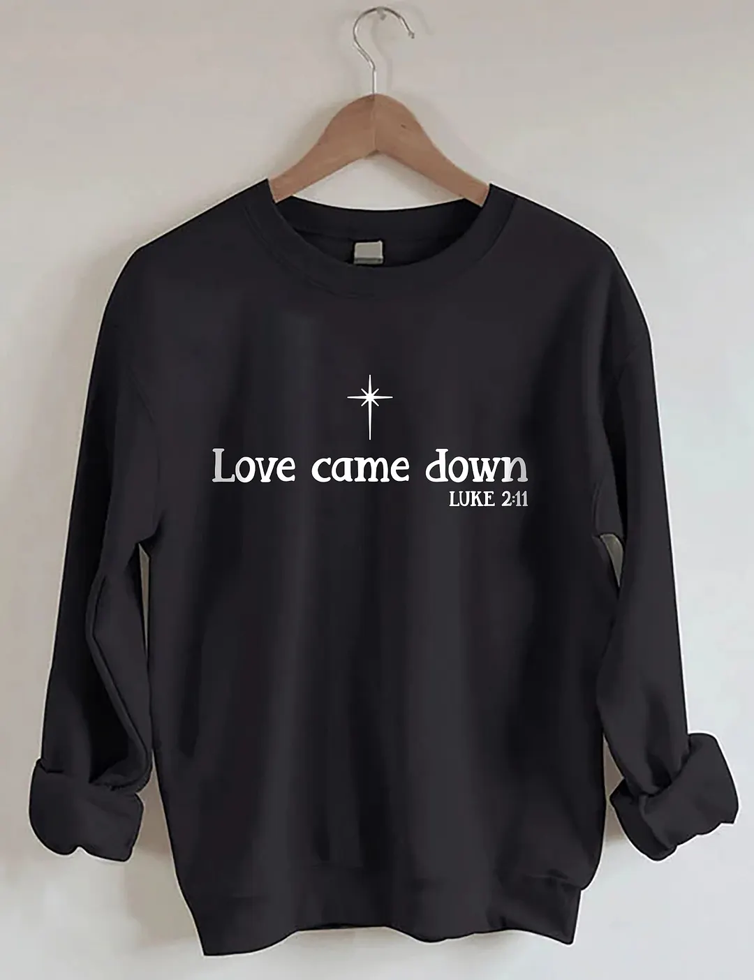 Love Come Down Christmas Nativity Sweatshirt