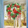 DIY Special Shaped Diamond Painting Wall Decor Wreath Hanging Kit(Cardinal)