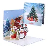 (US Local)6PCS DIY Diamond Art Greeting Cards Xmas Designs for Festivals and Celebrations