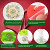 8PCS DIY Diamond Painting Art Wine Glass Charm Pendant Kits