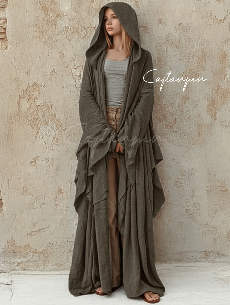 Women’s Cotton Vintage Long Robe Cloak