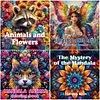 4 Pcs Butterfly Fairy Coloring Book Set Mindfulness Art Books for Adults 