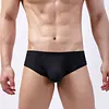 Men's Solid Color Ice Silk String Bikini Thong