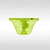 Men's Ultra-thin Transparent briefs Sexy U-Convex Tights Low-Rise Seamless Ice Silk Lace Underwear