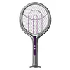 Rotating Head Bug Zapper Racket 2 in 1 Electric Fly Swatter for Indoor Outdoor