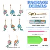 8pcs/set DIY Diamond Painting Special Shape Double Sided Diamond Art Ornaments Keychain Kit