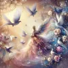 >SALE<5D DIY Full Round Drill Diamond Painting Gorgeous Dove Home Decor Art 30x30cm