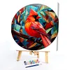 Cardinal Glass Painting-Paint by Numbers Acrylic Painting 40*40CM